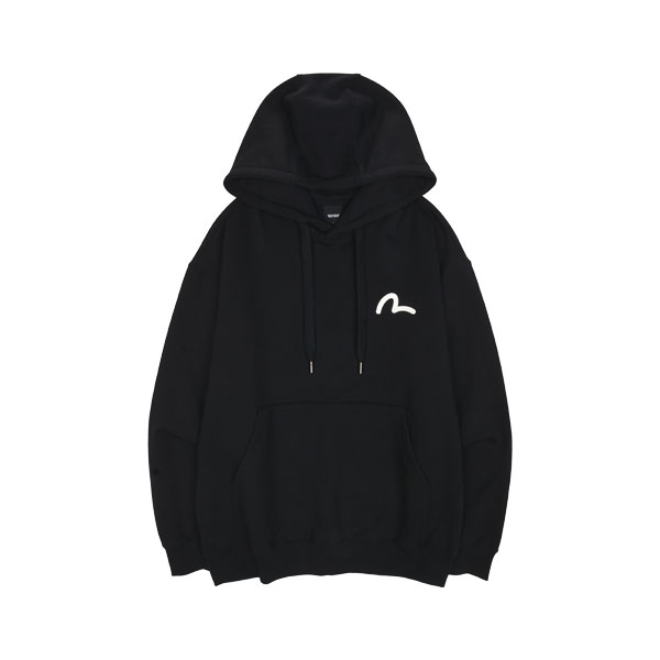 Flower Monogram Big Hills loose fit Hood T-shirt_EU4UTS714_BK