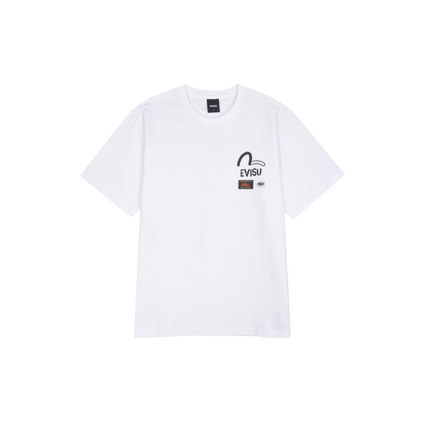 Labels Print loose fit Short-sleeve T-shirt_EV5UTS901_WH