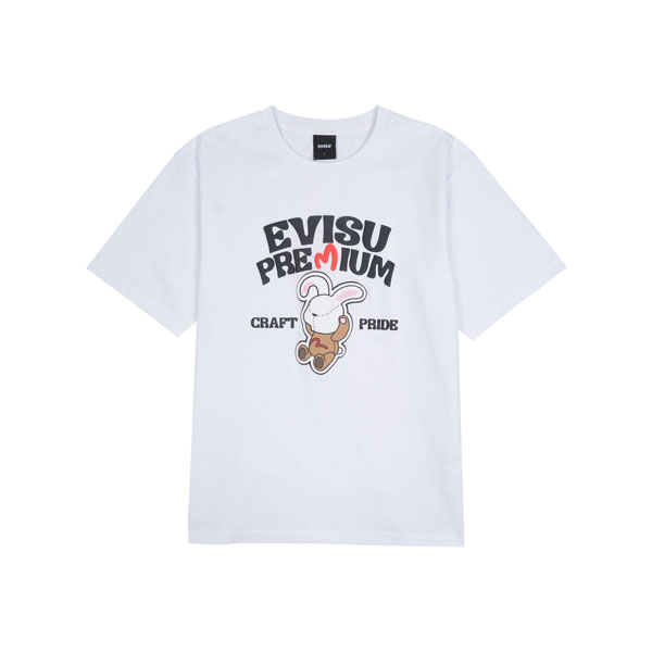 Lettering rabbit loose fit Short-sleeve T-shirt_EV1UTS901_WH