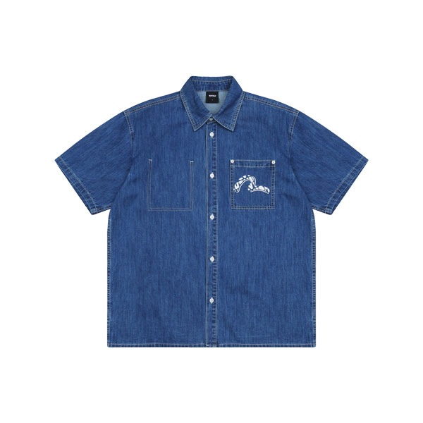 Discharge English big heels overfit denim shirt_EV2MSH702_MD