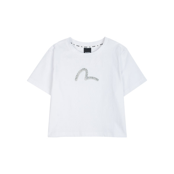 pearl Hotfix Hills Crop Short-sleeve T-shirt _EU2FTS751_WH