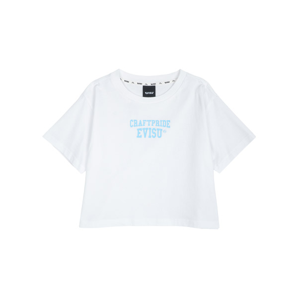English Print Crop Short-sleeve T-shirt_EU2FTS951_WH