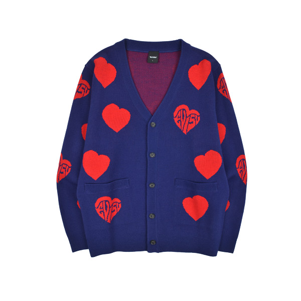 heart Sweater loose fit Cardigan_EU1MSW901_NA