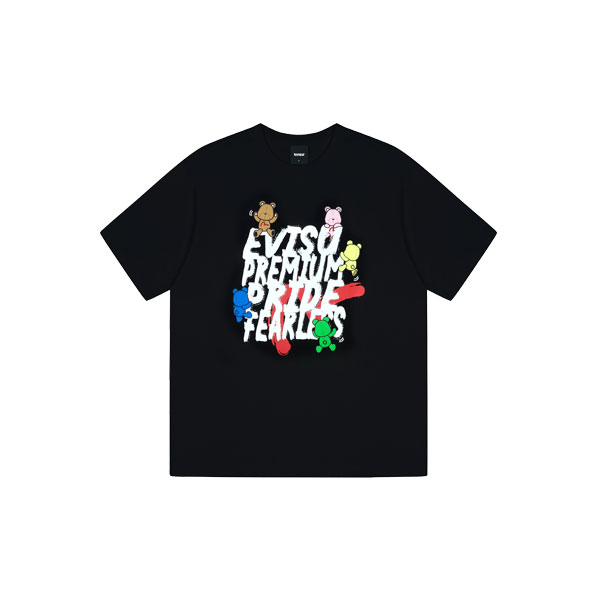 English Bear loose fit Short-sleeve T-shirt_EW2UTS909_BK