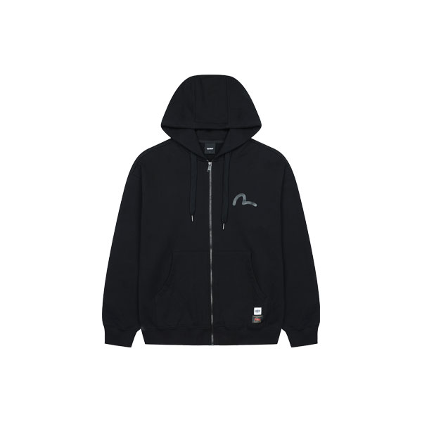 Dongpan cut big hills loose fit Hood zip-up_EW3UZT702_BK