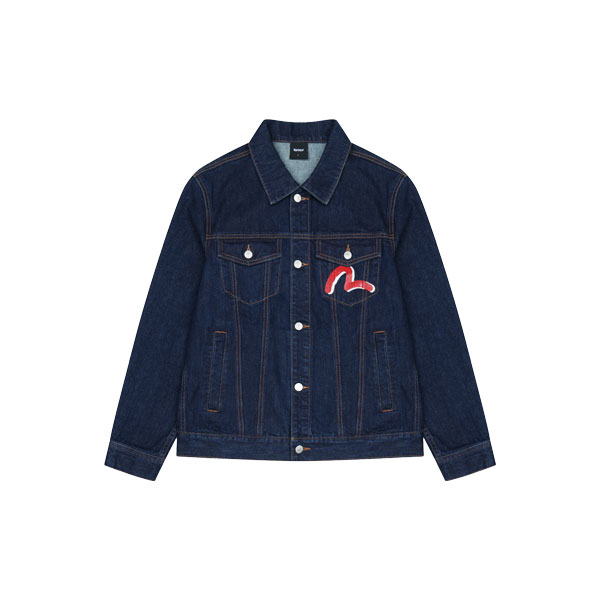 Brush Touch Big Hills Regular Fit Denim Jacket_EX5MJJ702_ID