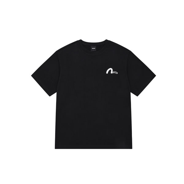square English brush touch Short-sleeve T-shirt_EX2UTS930_BK