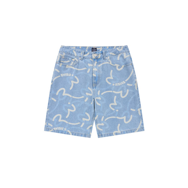 Full Color Discharge Denim Shorts_EX5MDH901_MD