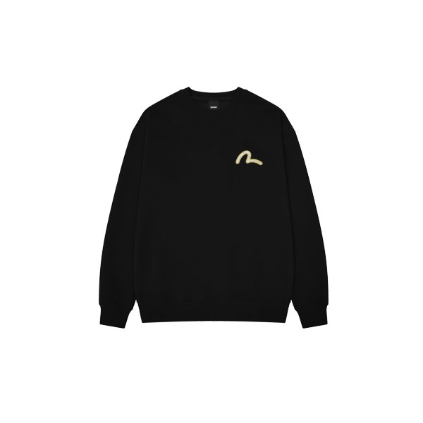 Carp Embroidered Big Hills Sweatshirt T-shirt_EX3MTS702_BK