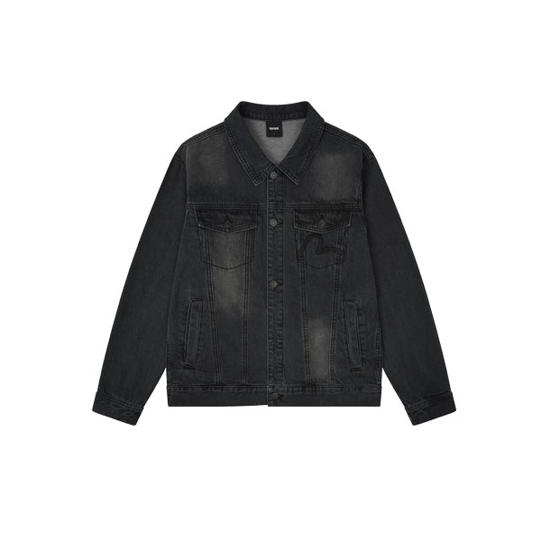 Mesh Big Hills Regular Fit Denim Jacket_EX5MJJ713_GR