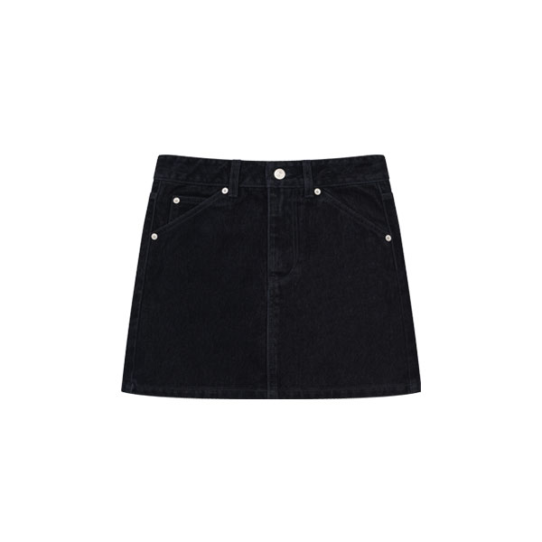 Velvet Denim Mini Skirt_EX3FSK951_ID