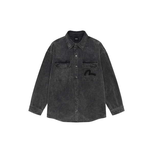 Corduroy overfit Shirt_EX3MSH901_GR