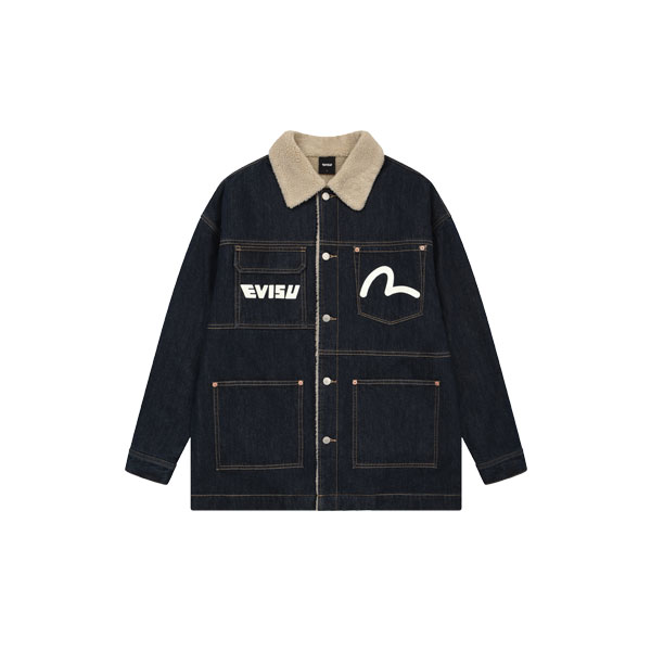 Fleece Multi Pocket Denim Jacket_EX4MJJ701_ID