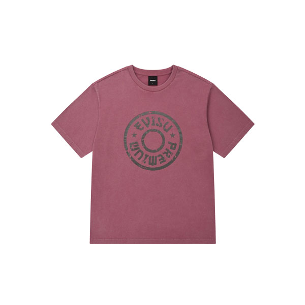 Circular Lettering Dyed Short-sleeve T-shirt_EY2UTS922_PK