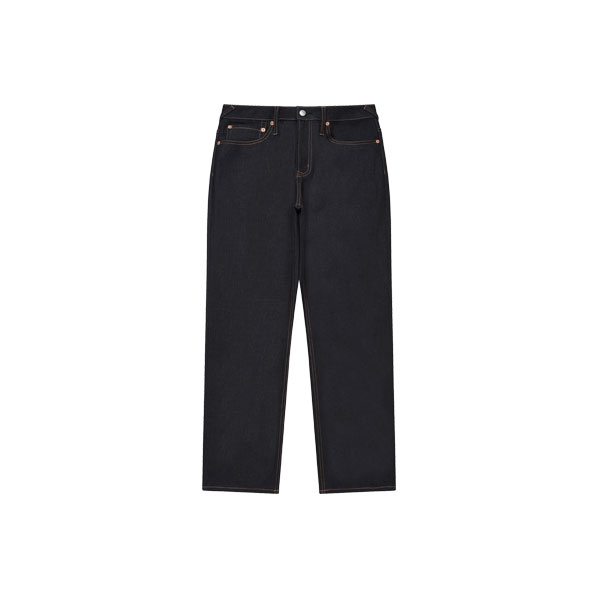 Pocket Embroidery Regular Fit Low Denim Pants_EY5MDP902_ID