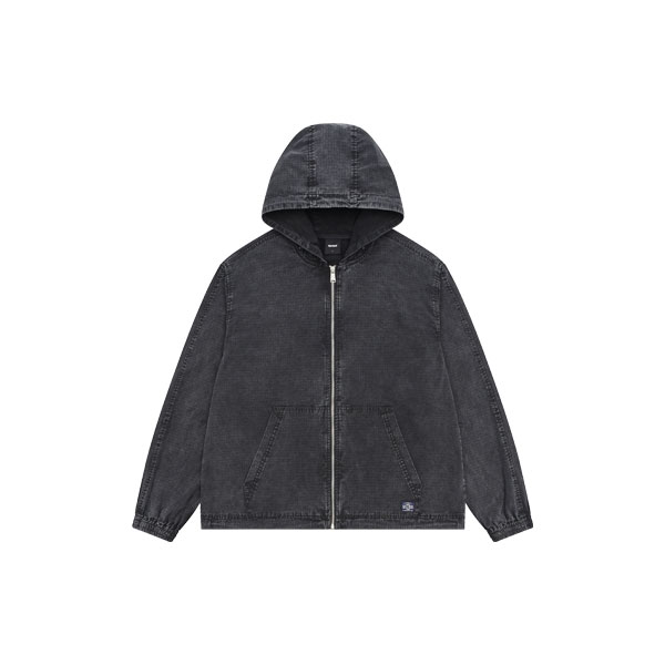 Hood Ripstop Washing Jumper_EY1UJP901_BK