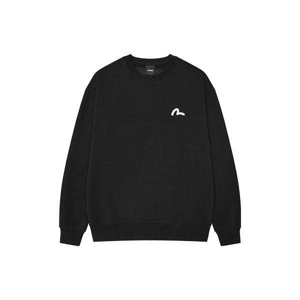 Lettering Applique Sweatshirt_EY4UTS904_BK