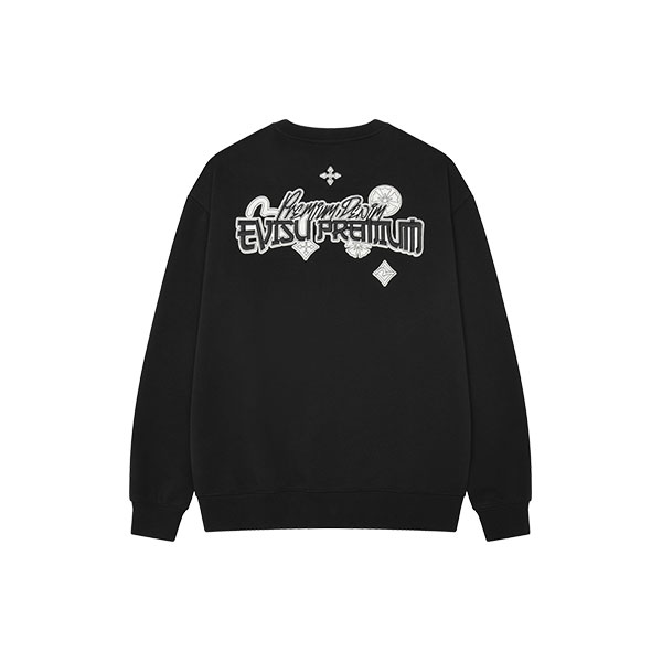 Lettering Applique Sweatshirt_EY4UTS904_BK