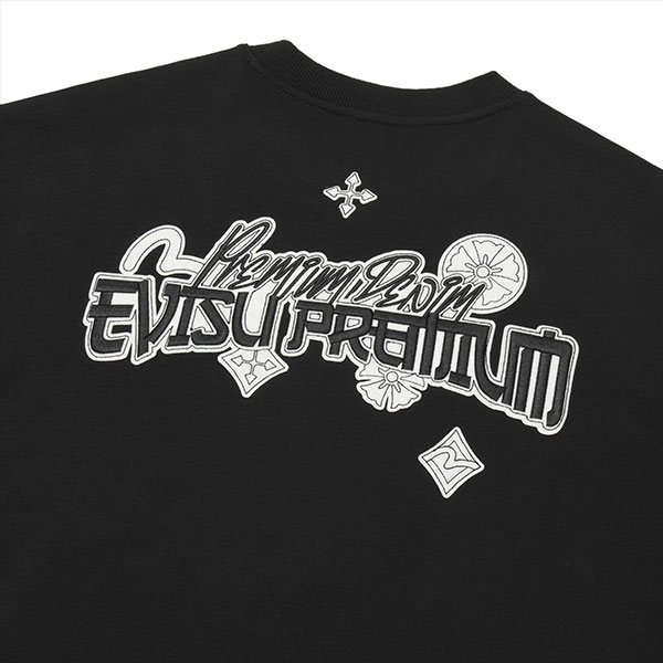 Lettering Applique Sweatshirt_EY4UTS904_BK