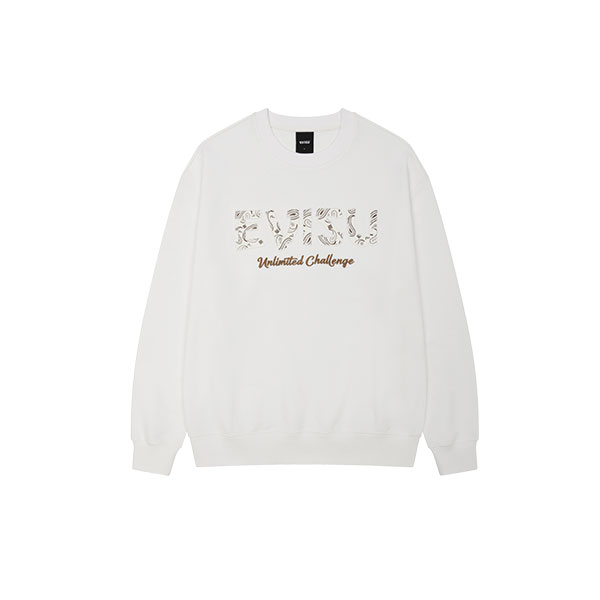 Front Lettering Embroidery Sweatshirt_EY4UTS905_IV