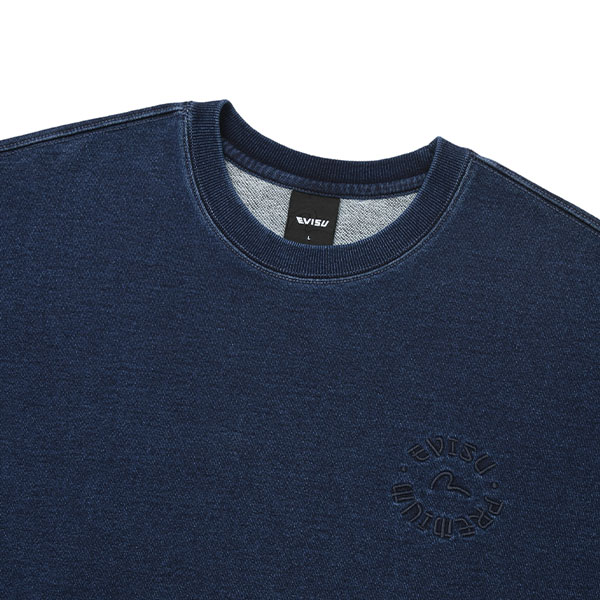 Garment Washing Embroidery Sweatshirt_EY4UTS901_BL
