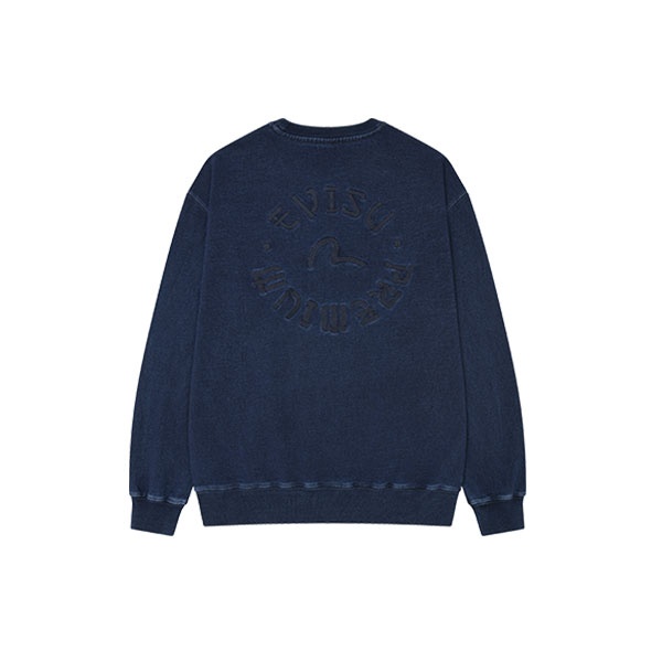 Garment Washing Embroidery Sweatshirt_EY4UTS901_BL